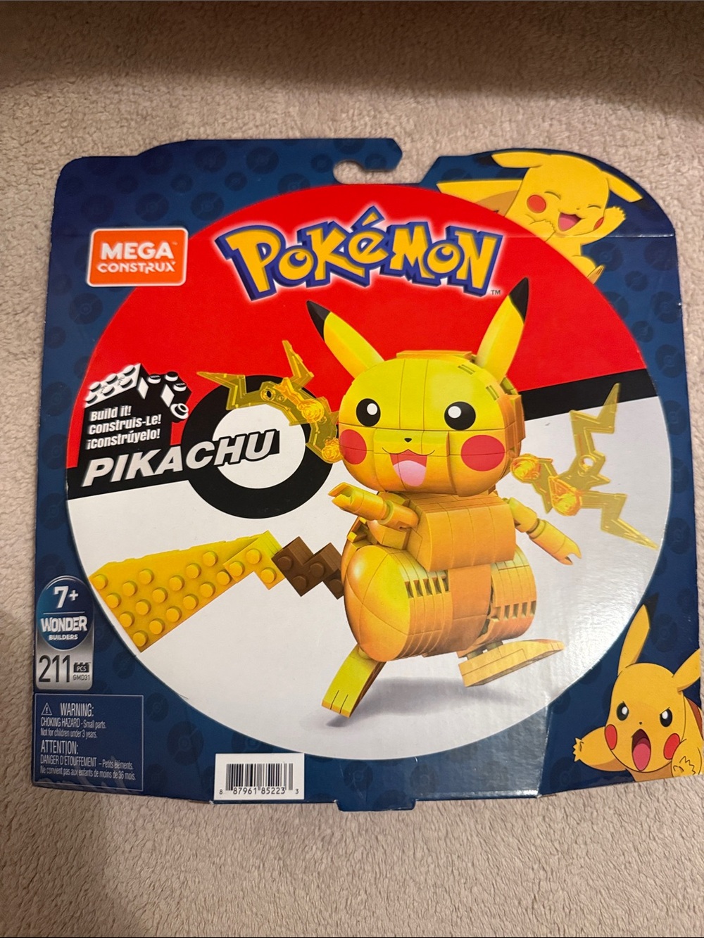 Mega Construx Pokémon Pikachu Buildable Figure - Yellow